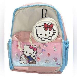 HELLO KITTY SWEET TREATS 2 PC. COLOR BLOCK BACKPACK & POUCH
